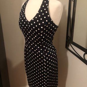 EUC Jones New York Signature Halter Tie Polka Dot Sundress - Size 4